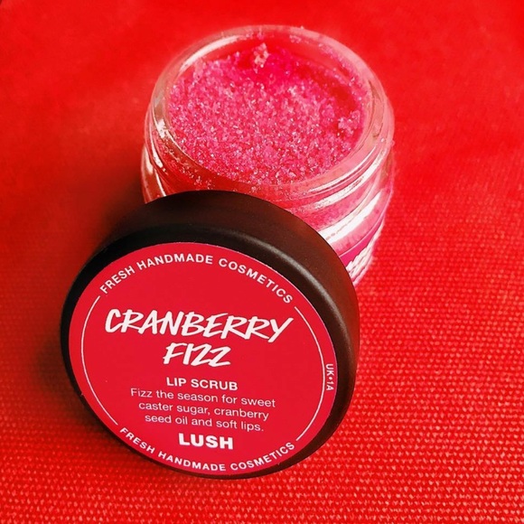 🌟4xHP🌟 CRANBERRY FIZZ Lush DISCONTINUED RARE lip Scrub NWT - Picture 2 of 7